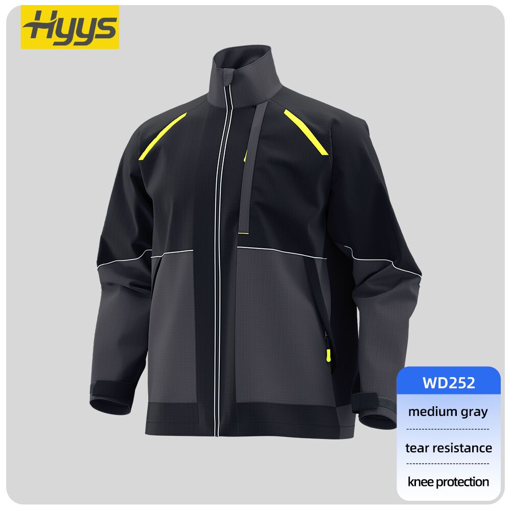 tear resistant work jacket men's miner construction logging uniform embroidered jacket