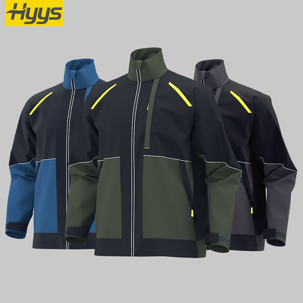 tear resistant work jacket men's miner construction logging uniform embroidered jacket